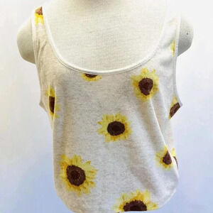 NWT SO GOODS FOR LIFE Juniors Sleeveless Pullover Scoop Neck Tank Top Floral XL